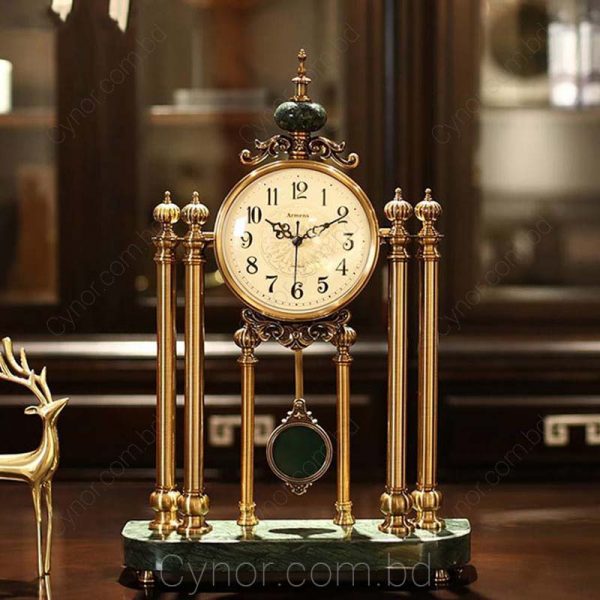 Metal Silent Nordic Style Electronic Table Clock