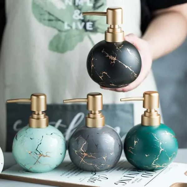 Glossy Ceramic Made High Quality Soap Dispenser