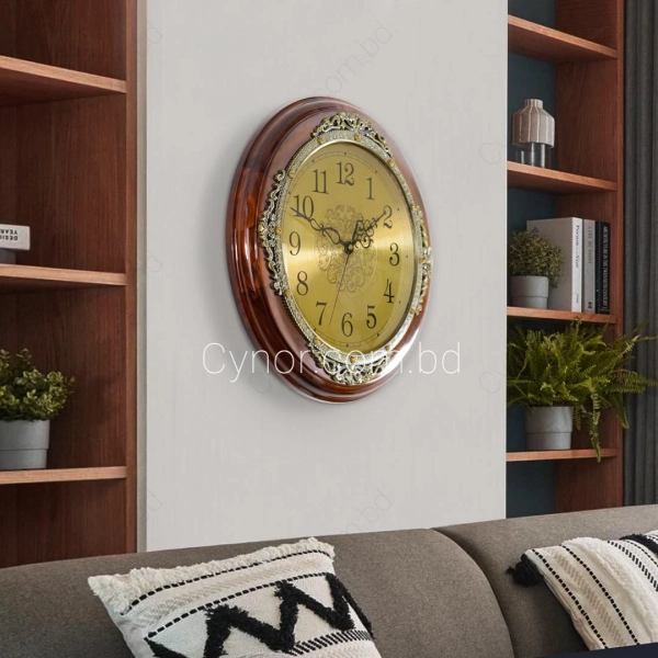 WC122-1-High-Quality-Wood-&-Metal-Body-Golden-Color-Dial-Floral-Design-Wall-clock-(13)