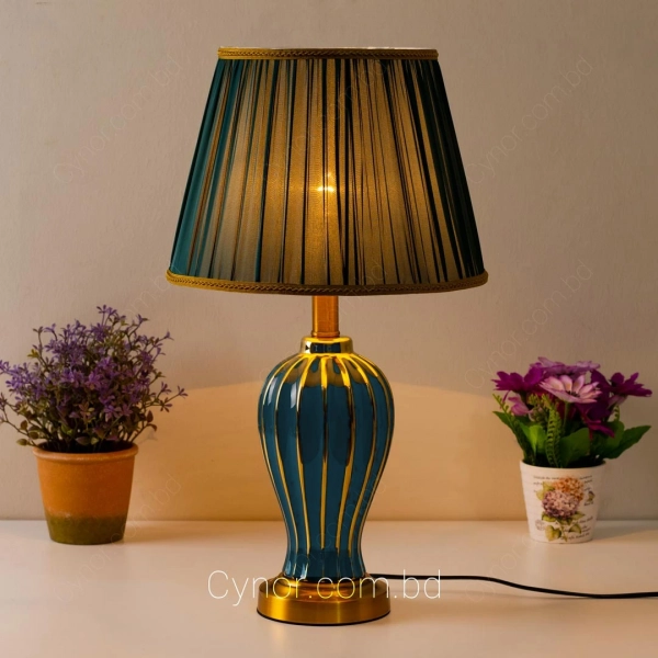 TL296-Green-Green-and-Golden-Color-Ceramic-and-Metal-Body-with-Green-Color-Shade-table-Lamp-00