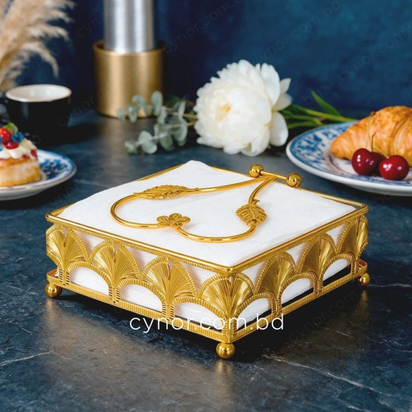 KC207-7-Golden-Color-Metal-Body-Flower-Design-Tissue-Napkin-Box-Holder-0