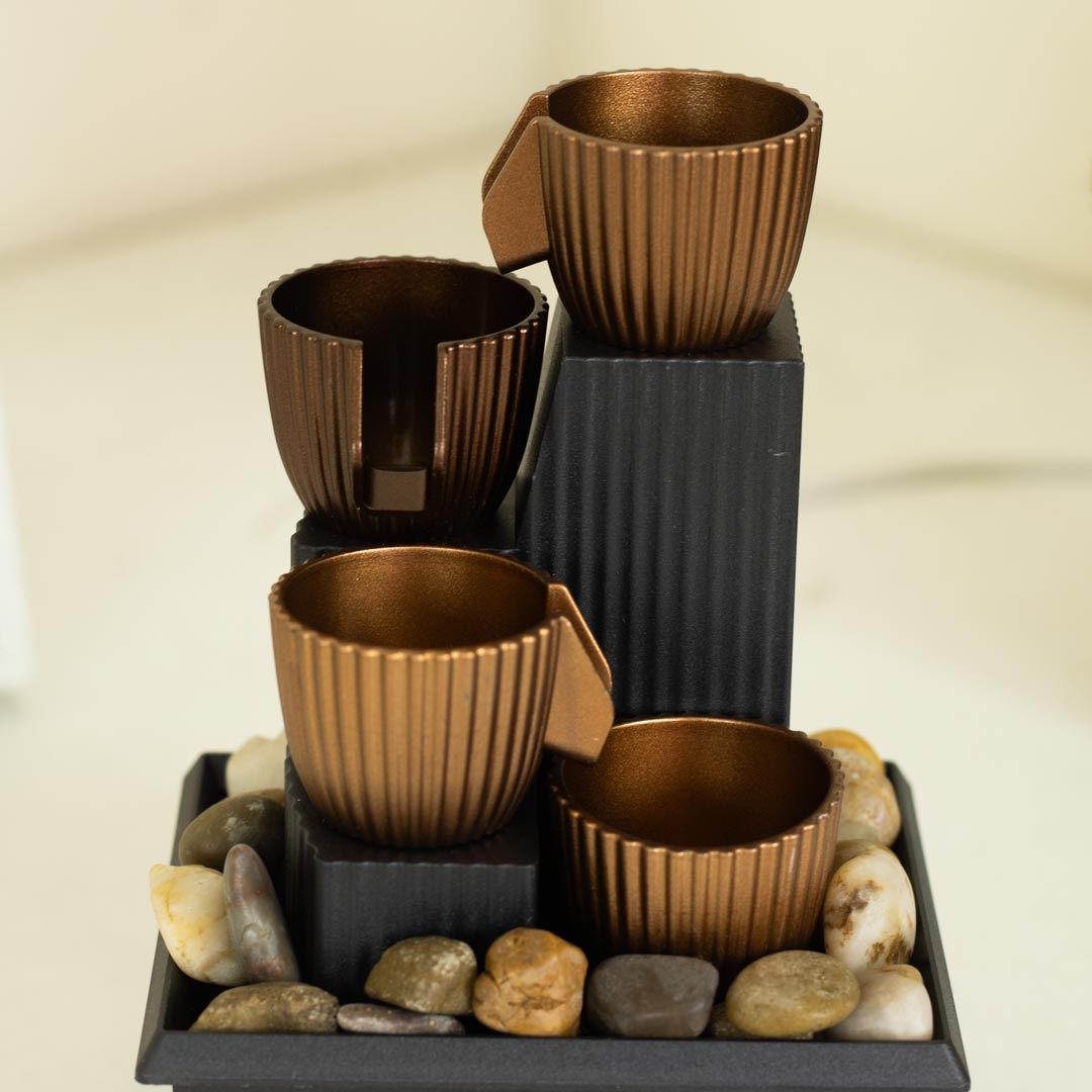HD241-10-Plastic Body USB-Powered Small Size LED Fountain Feng Shui Style Tabletop Decor with Decorative Stones (4)