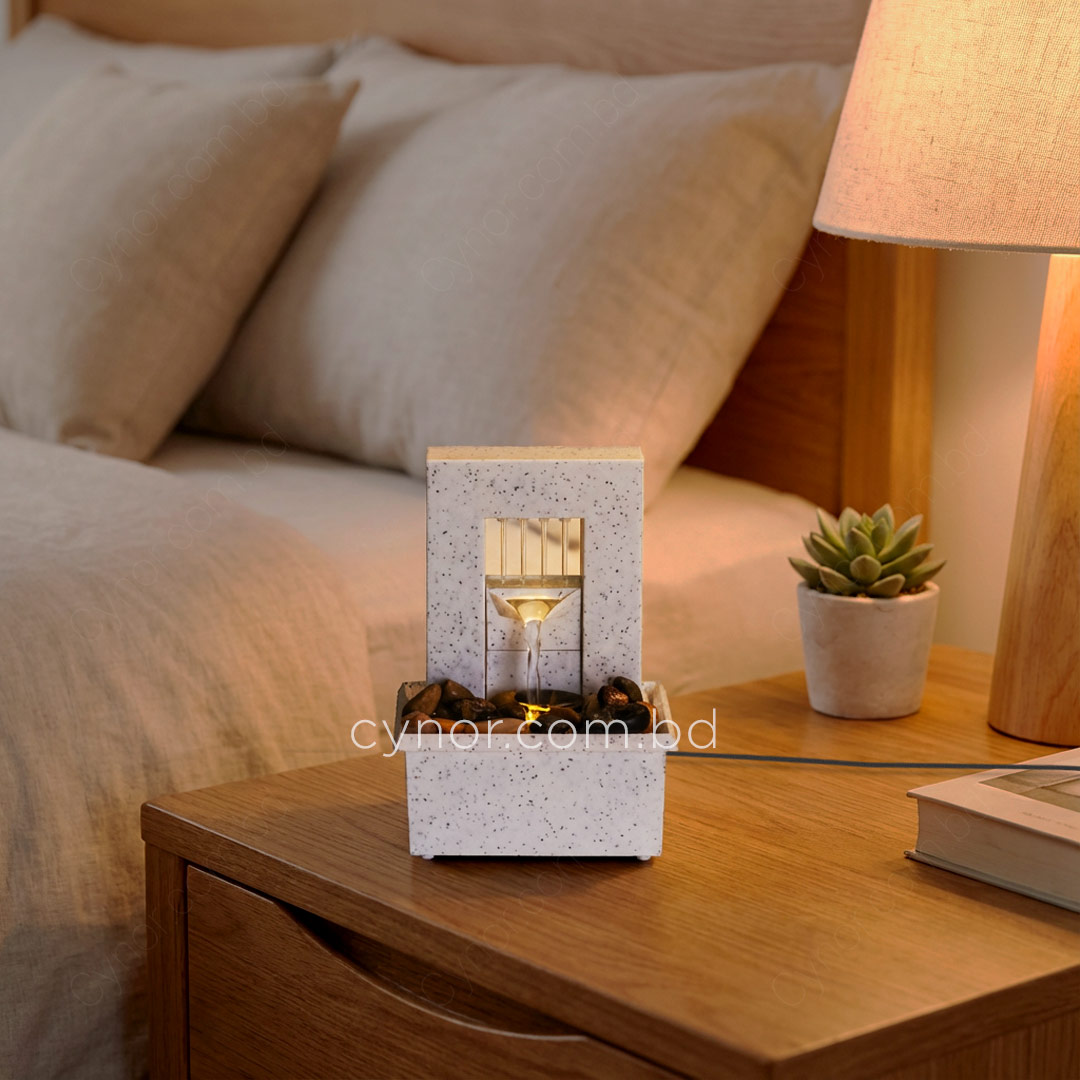 HD241-3-USB-Powered Small Size LED Waterfall Fountain Feng Shui Tabletop Decor with Decorative Stones (8)