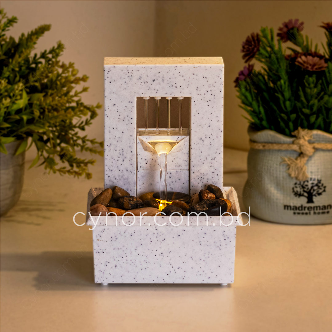 HD241-3-USB-Powered Small Size LED Waterfall Fountain Feng Shui Tabletop Decor with Decorative Stones (9)