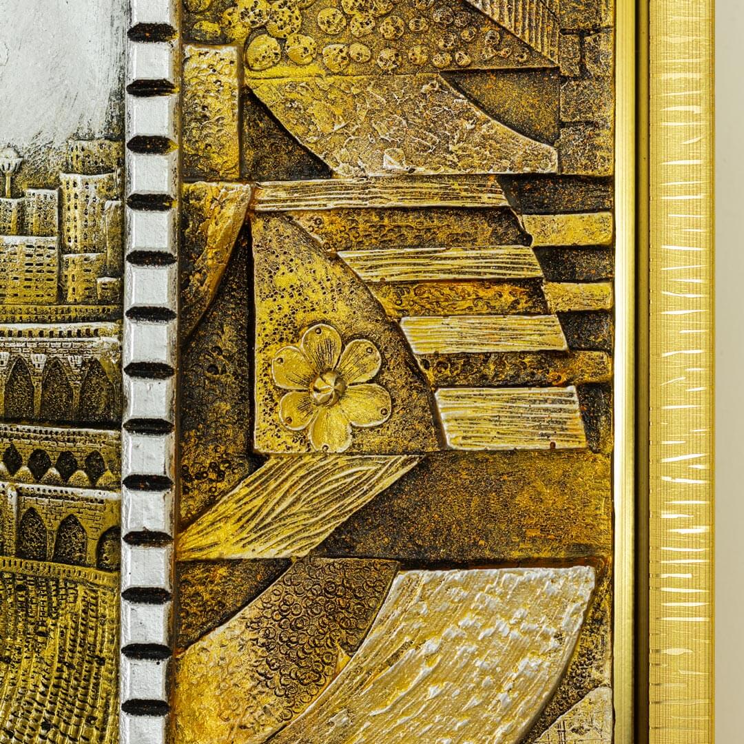 WR633-6-Very High Quality Fiber Artwork with Wooden Frame Ayatul Kursi, Masjid al-Haram. Masjid an-Nabawi Wall Frame Decor (7)
