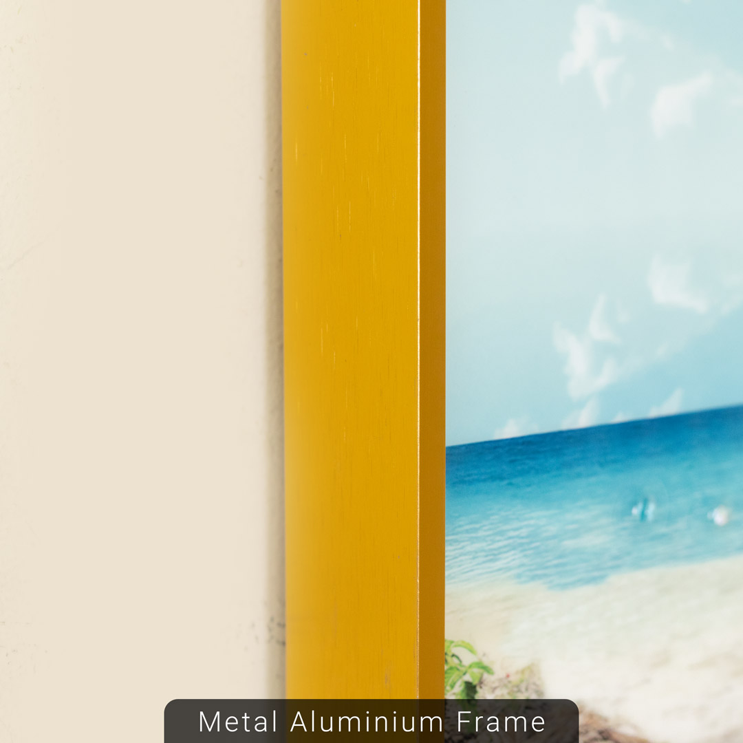 WR673-1-Tropical Nature Scenery Wall Frame Decor Set with Resin Stone Design and Aluminium Frame (13)