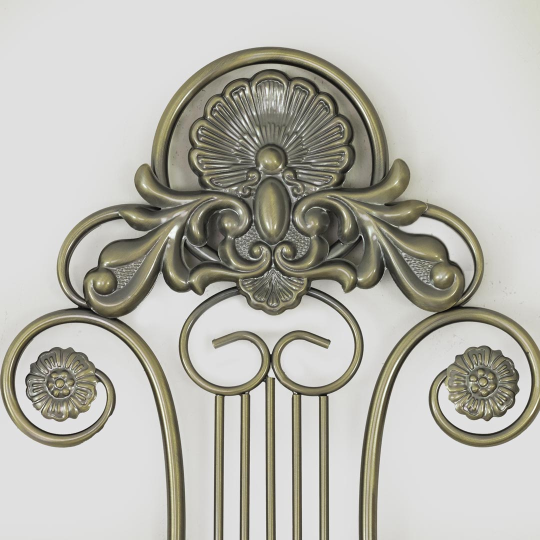 WC696-2-High Quality Full Metal Body Antique Golden Finish Wall Clock with Glass Dial (7)