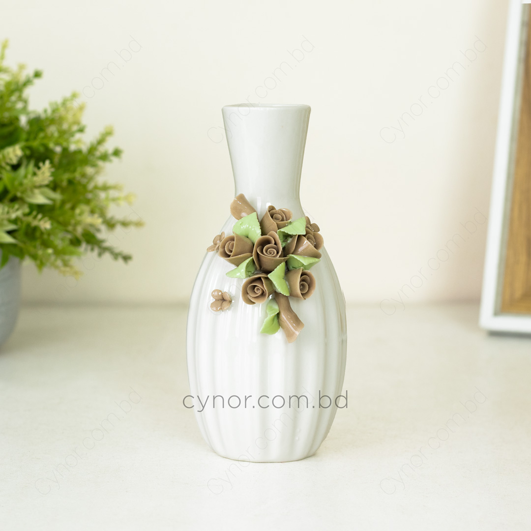 HD242-2-Porcelain Ceramic Vase with Floral Design (2)