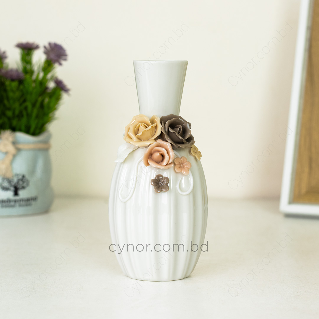 HD242-4-Porcelain Ceramic Vase with Floral Design (2)