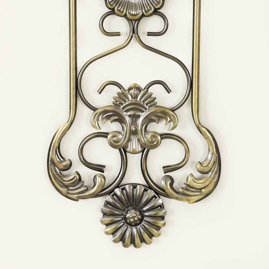WC681-Golden-Dial-Premium Antique Golden Finish Wall Clock with Metal Body and Glass Dial (9)
