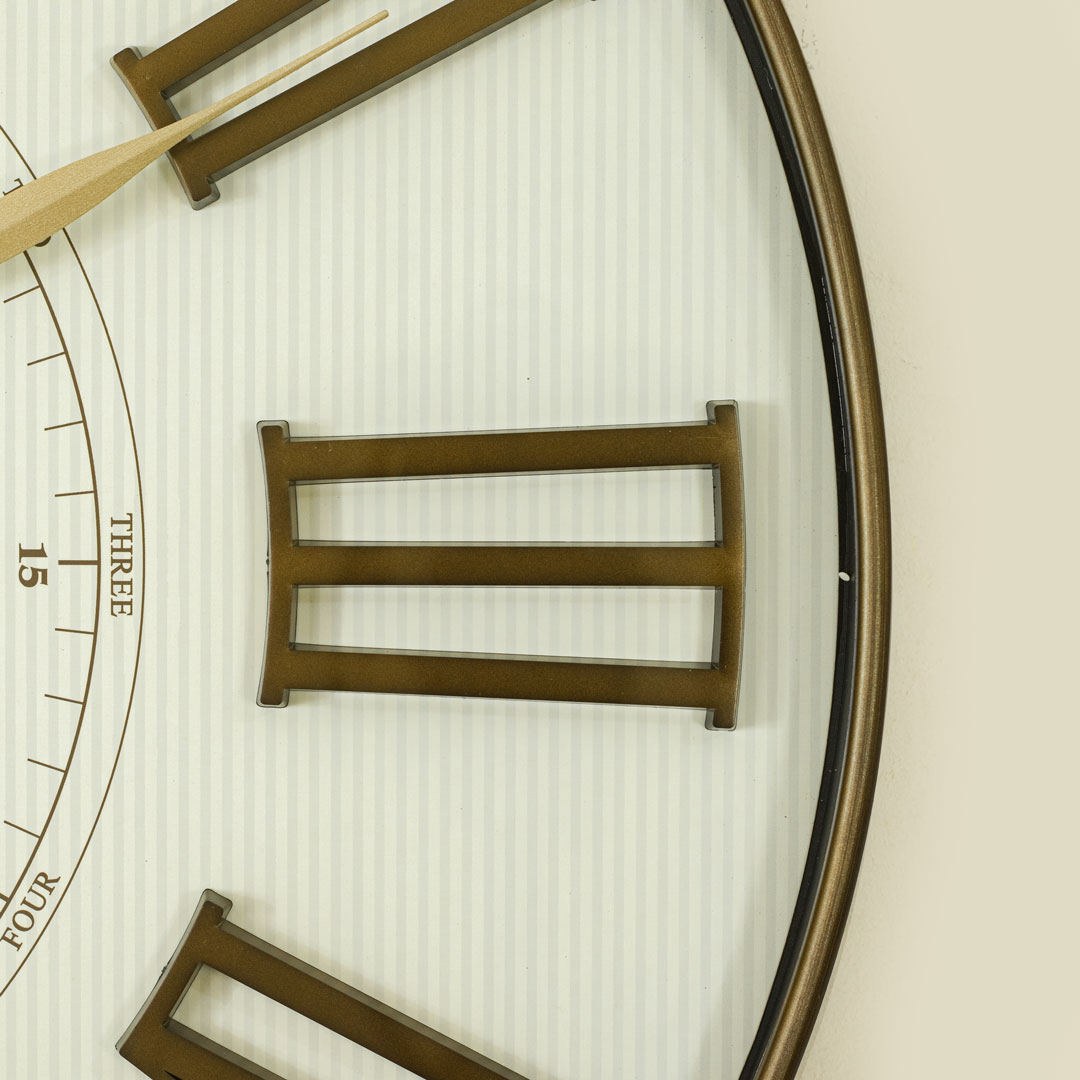WC714-3-Antique Style Wood and Cream Color Wall Clock with Fiber Body Glass Dial Texture Design (6)