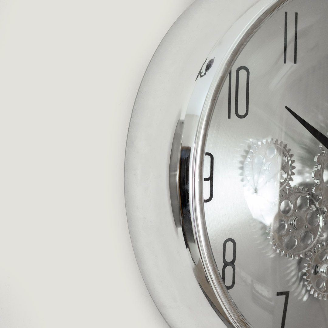 WC725-Silver-2-Moving Mechanical Gear Quartz Wall Clock Silver Color Fiber and Glass Made (9)