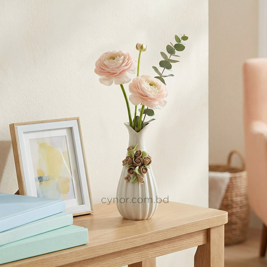 HD242-7-Porcelain Vase with Floral Ceramic Design (1)