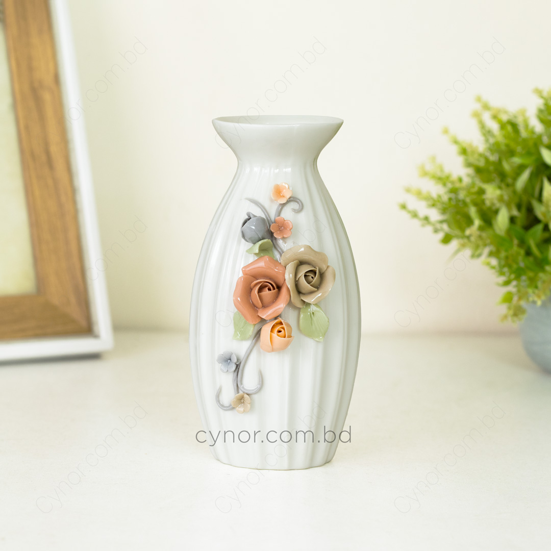 HD243-1-Porcelain Vase with Floral Ceramic Design (2)