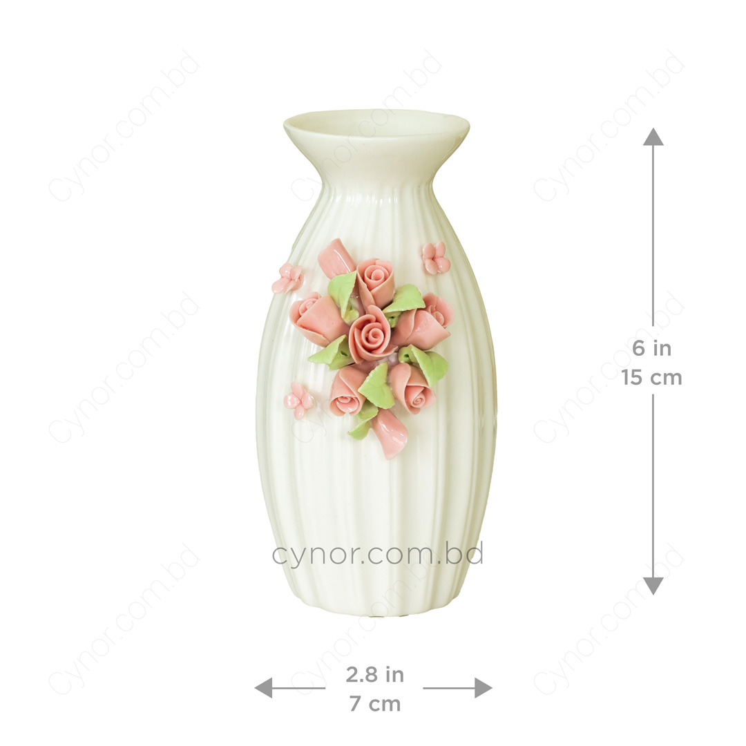 HD243-3-Floral Design Ceramic Porcelain Vase (3)