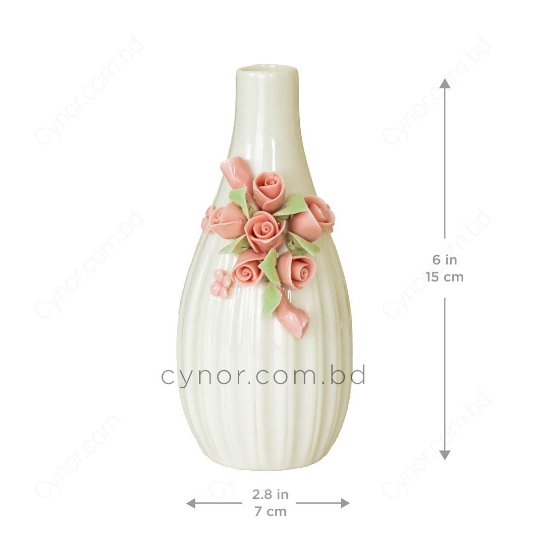 HD244-1-Ceramic Porcelain Vase with Floral Design (3)