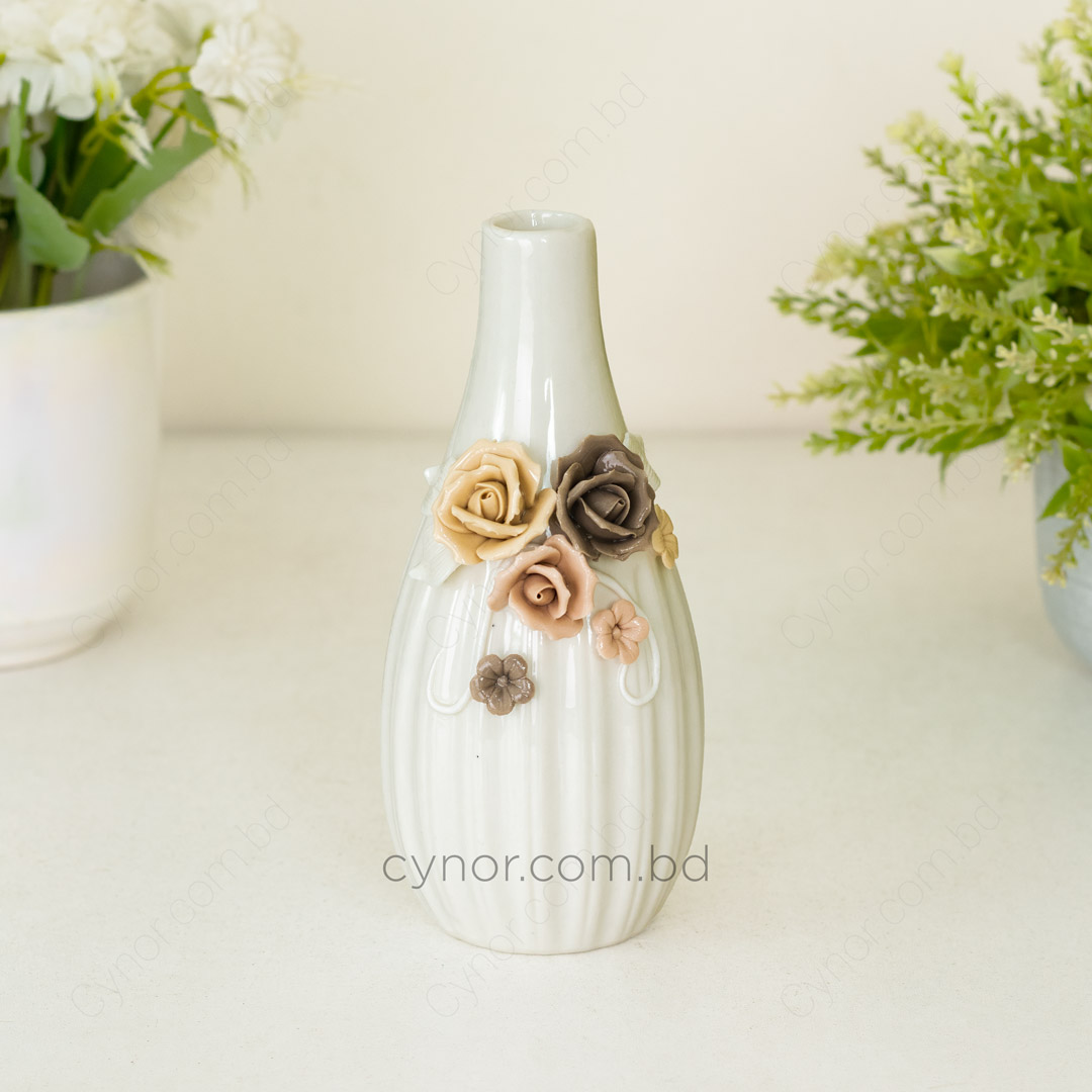 HD244-3-Ceramic Porcelain Vase with Floral Design (2)