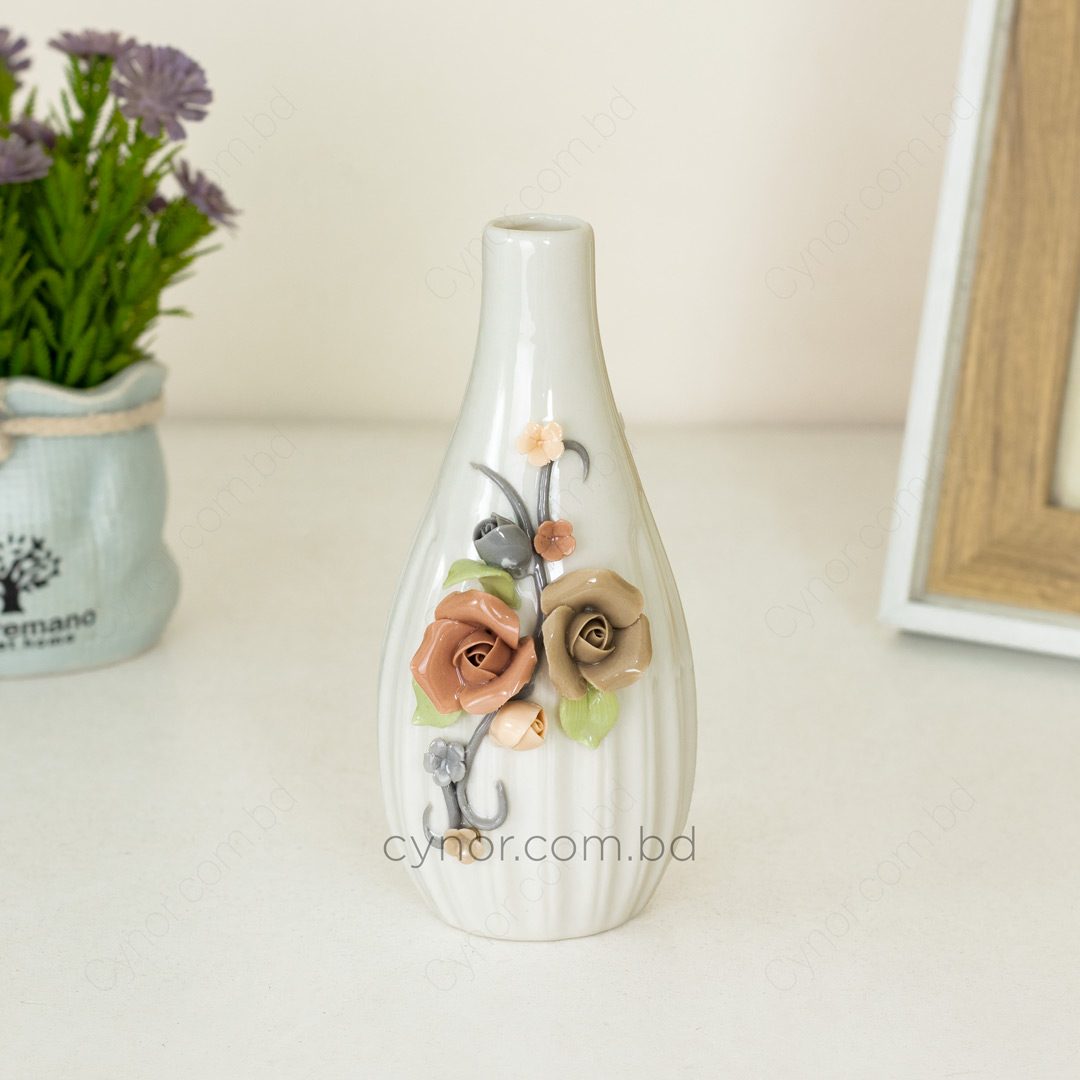 HD244-4-Ceramic Porcelain Vase with Floral Design (2)