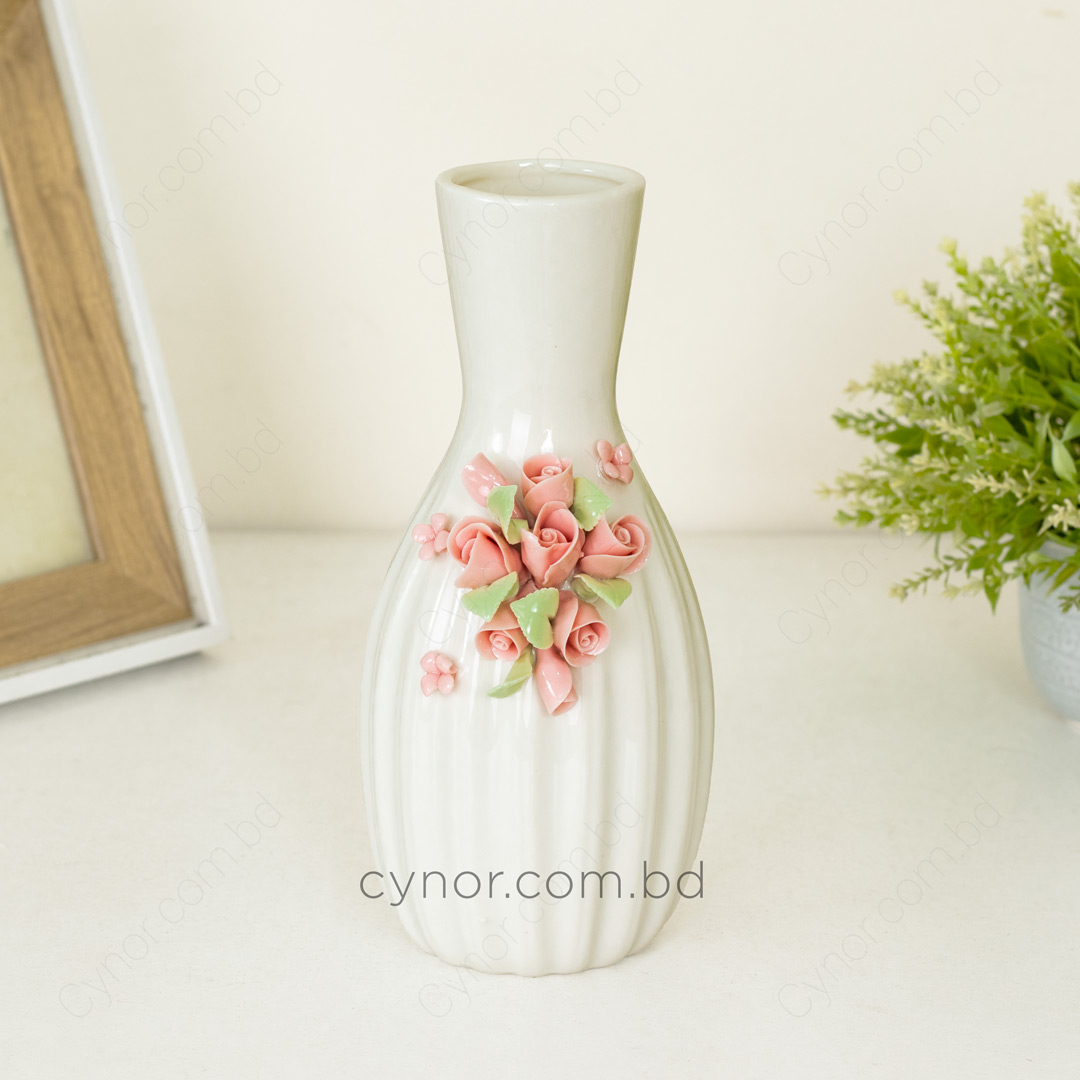 HD245-3-Ceramic Porcelain Floral Design Vase (2)