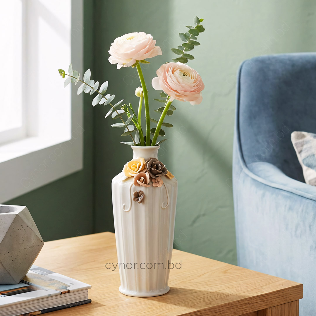 HD247-1-Ceramic Porcelain Vase with Floral Design (1)