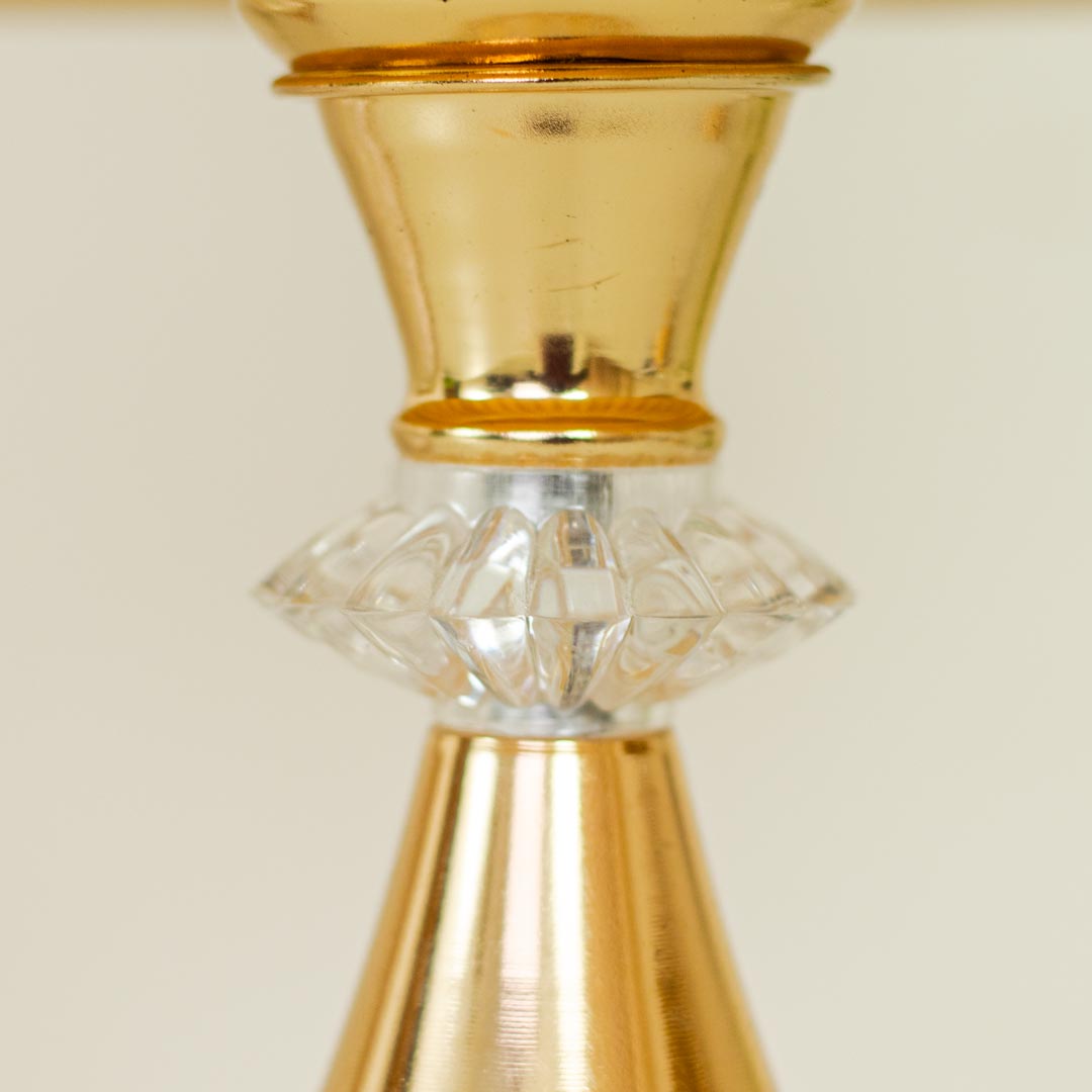 TL381-Golden Metal Table Lamp with Crystal Stone Design and Soft Gold Shade (7)