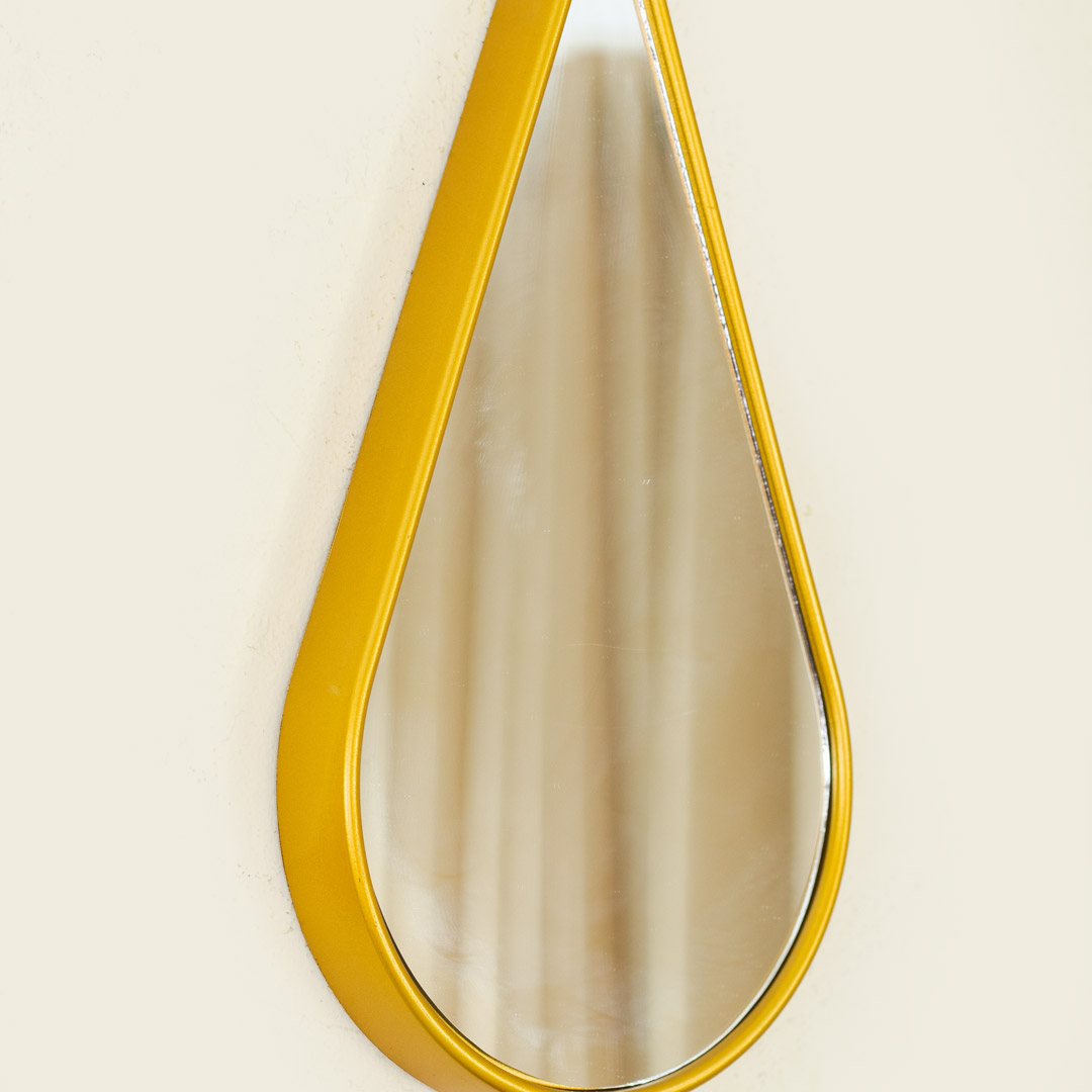 WR696-5-Piece Droplet Wall Mirror Set with Golden Fiber Frame (8)
