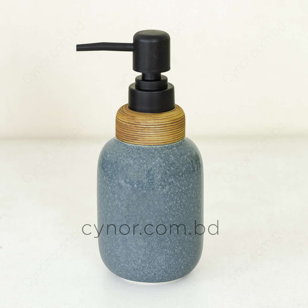 KC230-Ash-Blue-Ash Blue Porcelain Ceramic Soap Shampoo Lotion Dispenser (2)