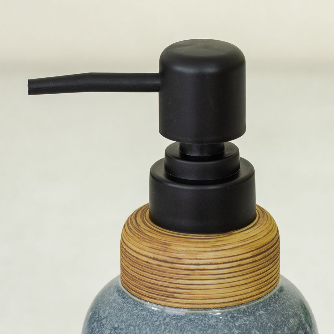 KC230-Ash-Blue-Ash Blue Porcelain Ceramic Soap Shampoo Lotion Dispenser (4)