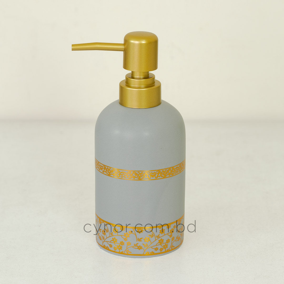 KC231-Ash-Ash Golden Porcelain Ceramic Soap Shampoo Lotion Dispenser (2)