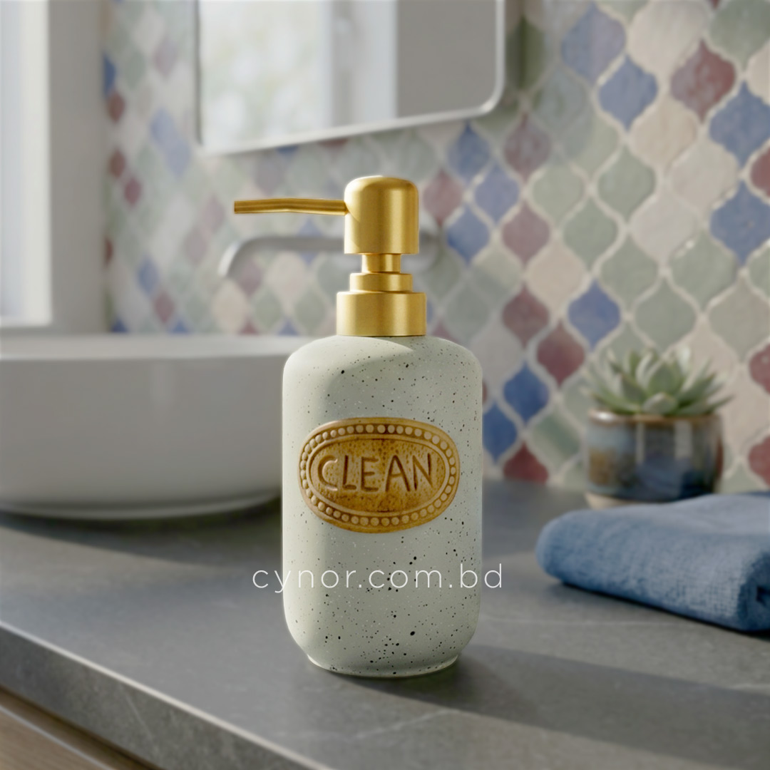 KC232-Sage-Ash-Porcelain Ceramic Soap, Shampoo and Lotion Dispenser Sage Ash (1)