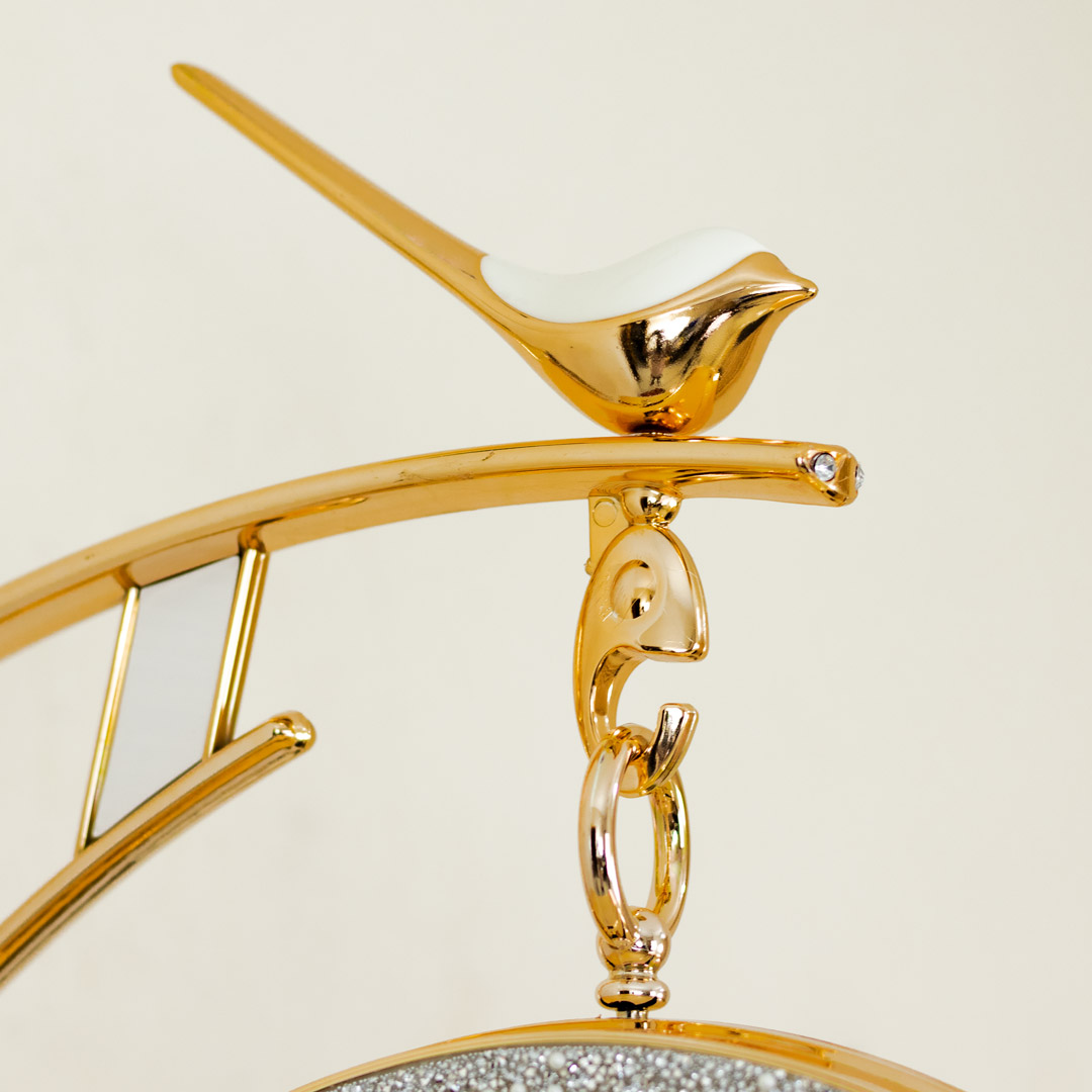 WC738-Golden-White-Double Sided Station Wall Clock Golden Body White Texture Dial (10)