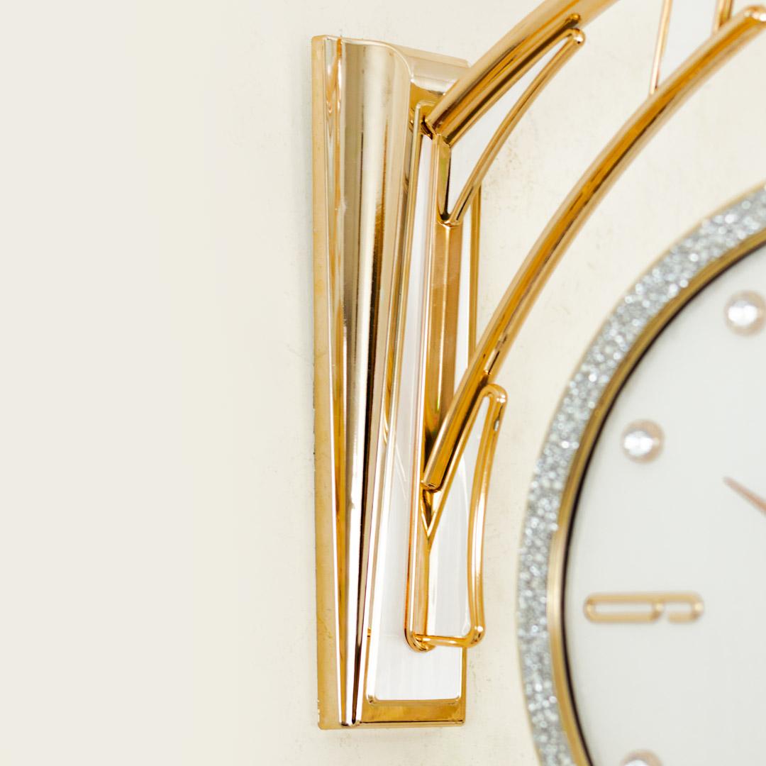WC738-Golden-White-Double Sided Station Wall Clock Golden Body White Texture Dial (12)