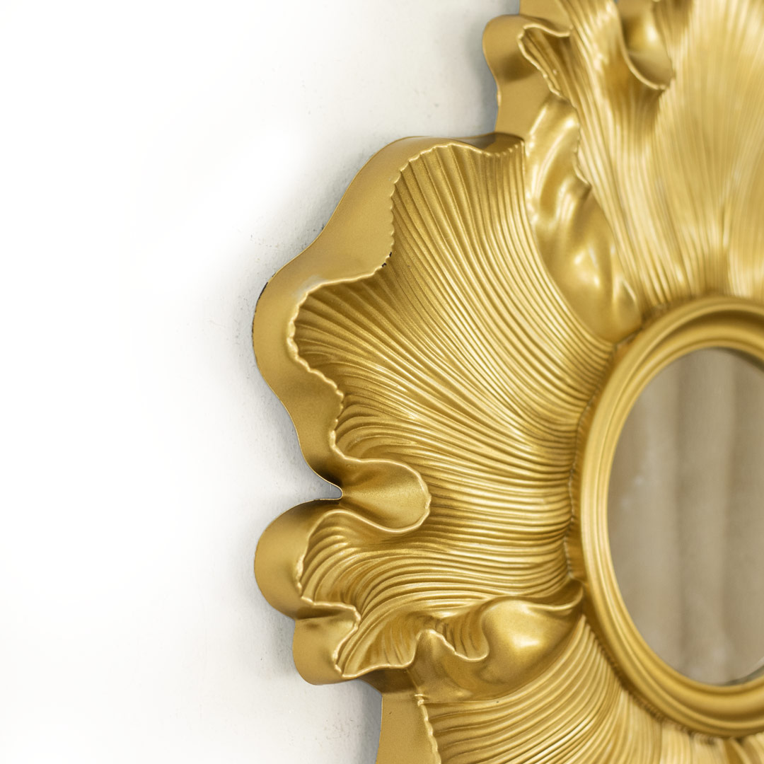 WR710-Blooming Floral 2 Piece Wall Mirror Set Golden Fiber (6)
