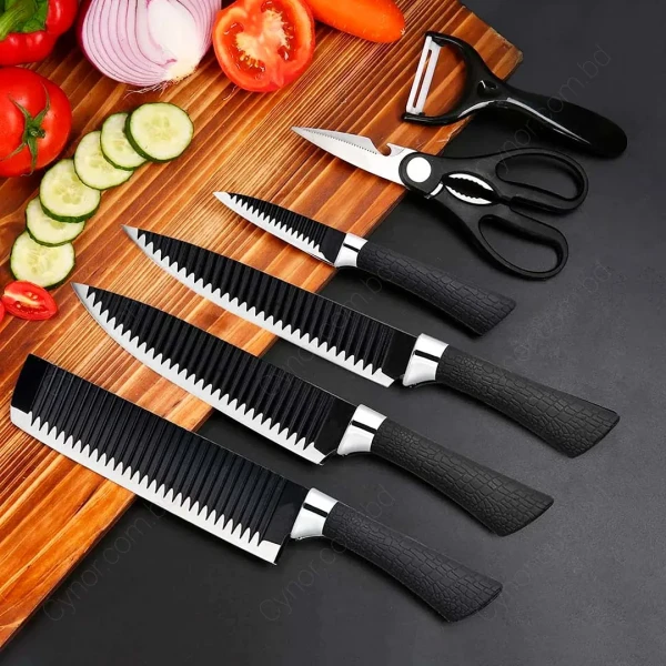 KC144-Cookstyle Stainless Steel 6pcs Knife Set (1)