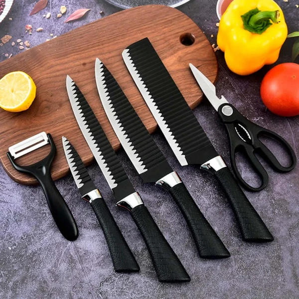 KC144-Cookstyle Stainless Steel 6pcs Knife Set (4)