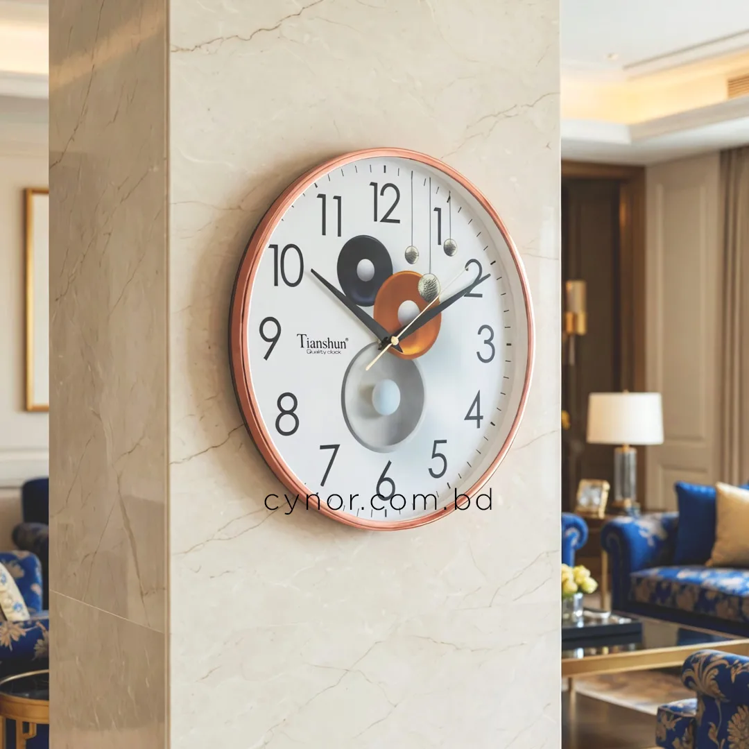 WC749-2-Modern 3D-Effect Floating Orb Wall Clock with Glass Dial and Fiber Frame (1) WC749-2-Modern 3D-Effect Floating Orb Wall Clock with Glass Dial and Fiber Frame (1)