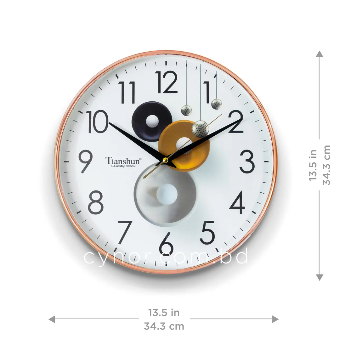 WC749-2-Modern 3D-Effect Floating Orb Wall Clock with Glass Dial and Fiber Frame (3) WC749-2-Modern 3D-Effect Floating Orb Wall Clock with Glass Dial and Fiber Frame (3)