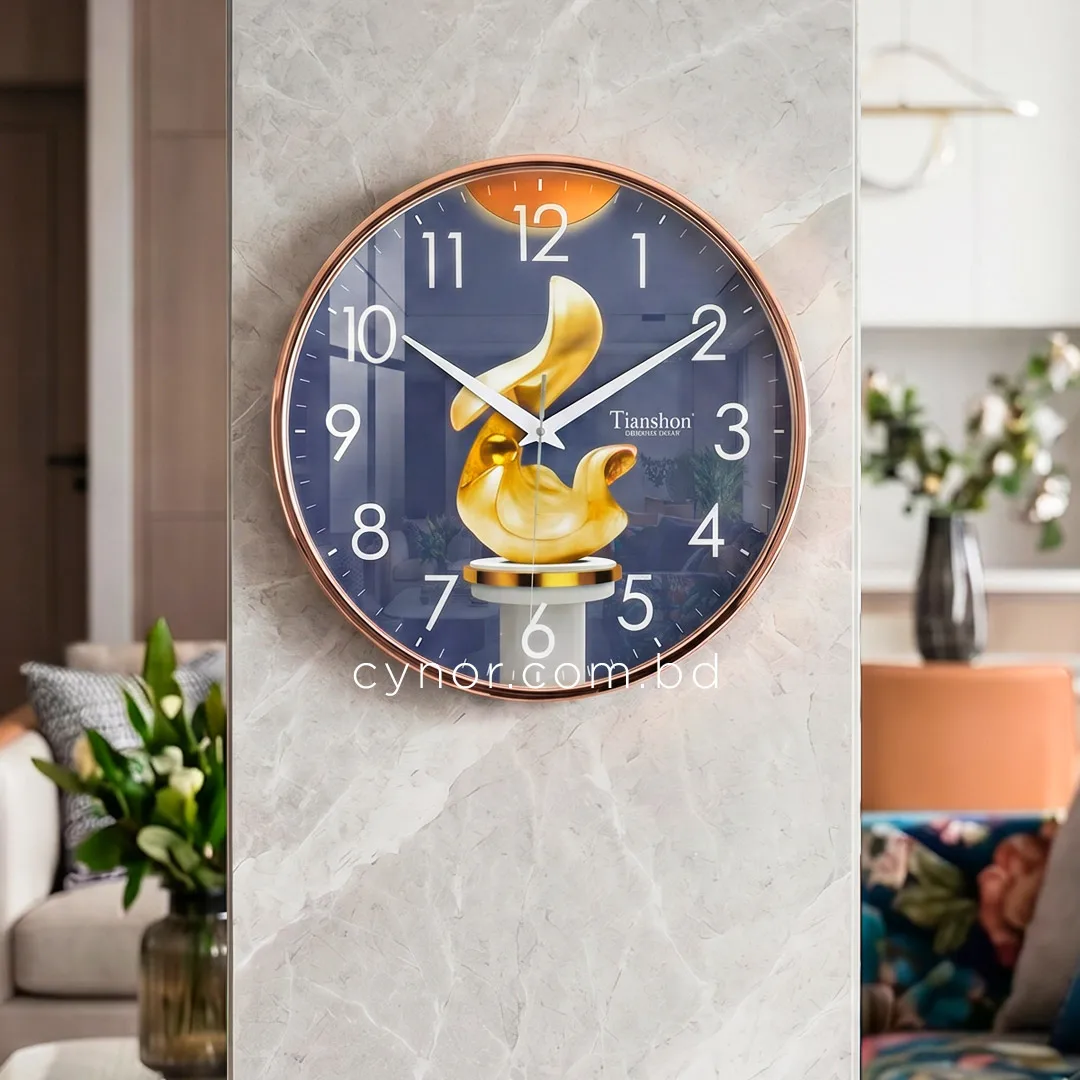 WC749-3-Modern Minimalist Geometric Wall Clock with Glass Dial Rose gold Fiber Frame (1) WC749-3-Modern Minimalist Geometric Wall Clock with Glass Dial Rose gold Fiber Frame (1)