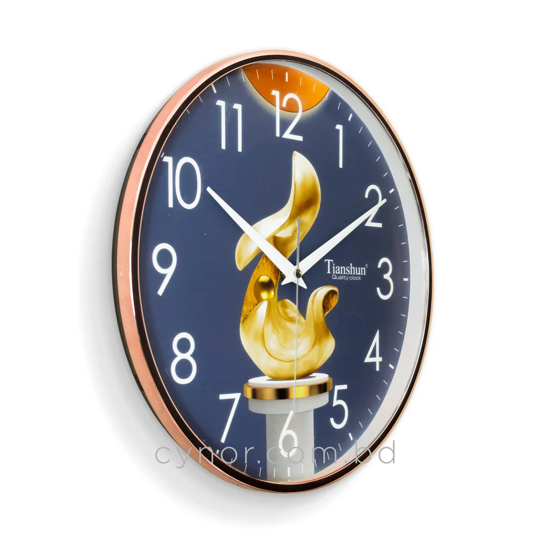 WC749-3-Modern Minimalist Geometric Wall Clock with Glass Dial Rose gold Fiber Frame (3) WC749-3-Modern Minimalist Geometric Wall Clock with Glass Dial Rose gold Fiber Frame (3)