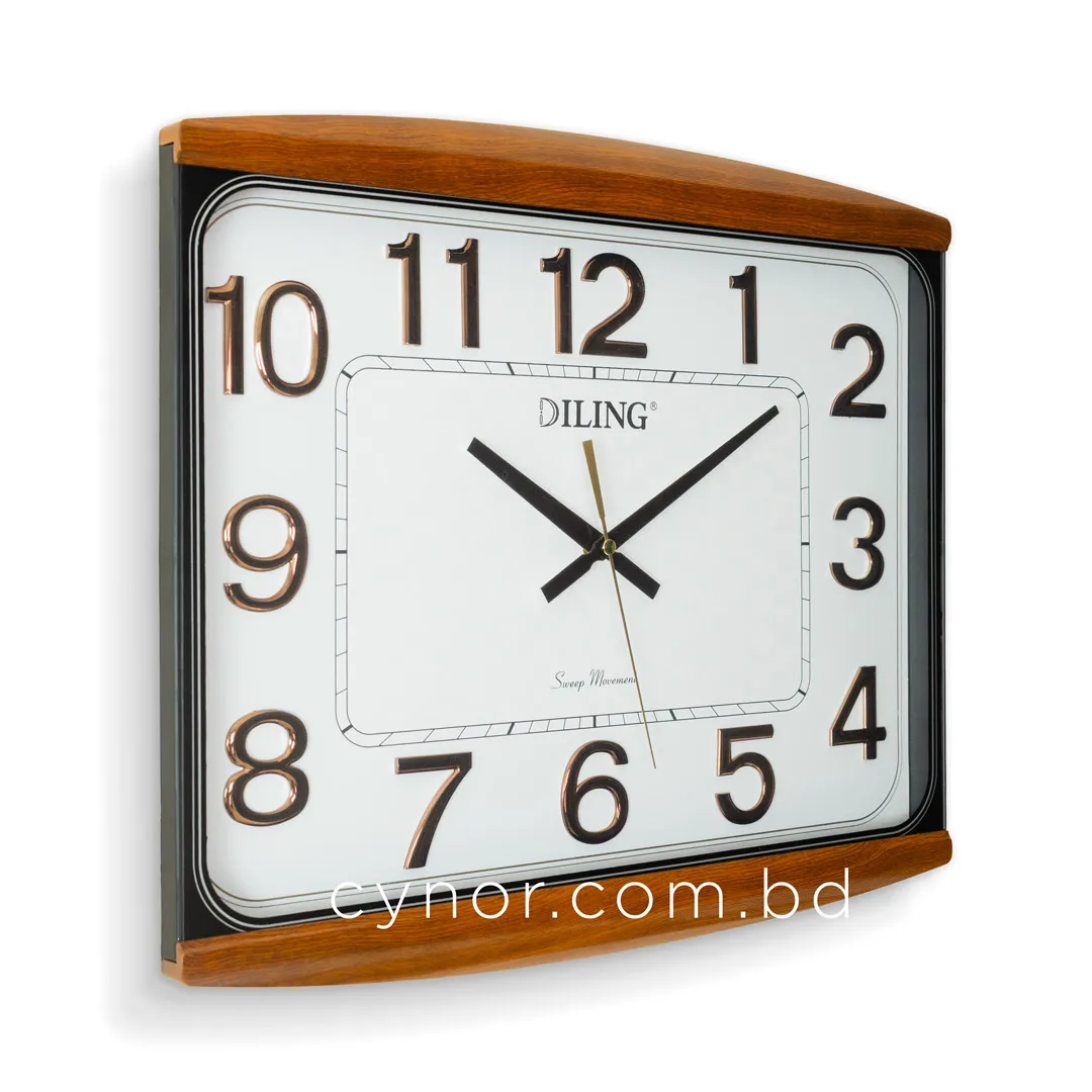 WC750-White-Executive Rectangular Wall Clock White Dial Wood Textured Fiber Frame (4) WC750-White-Executive Rectangular Wall Clock White Dial Wood Textured Fiber Frame (4)
