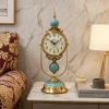 WC758-Luxury-Blue-Marble-Brass-Metal-Vintage-Style-Pendulum-Mantel-Table-Clock-(12)