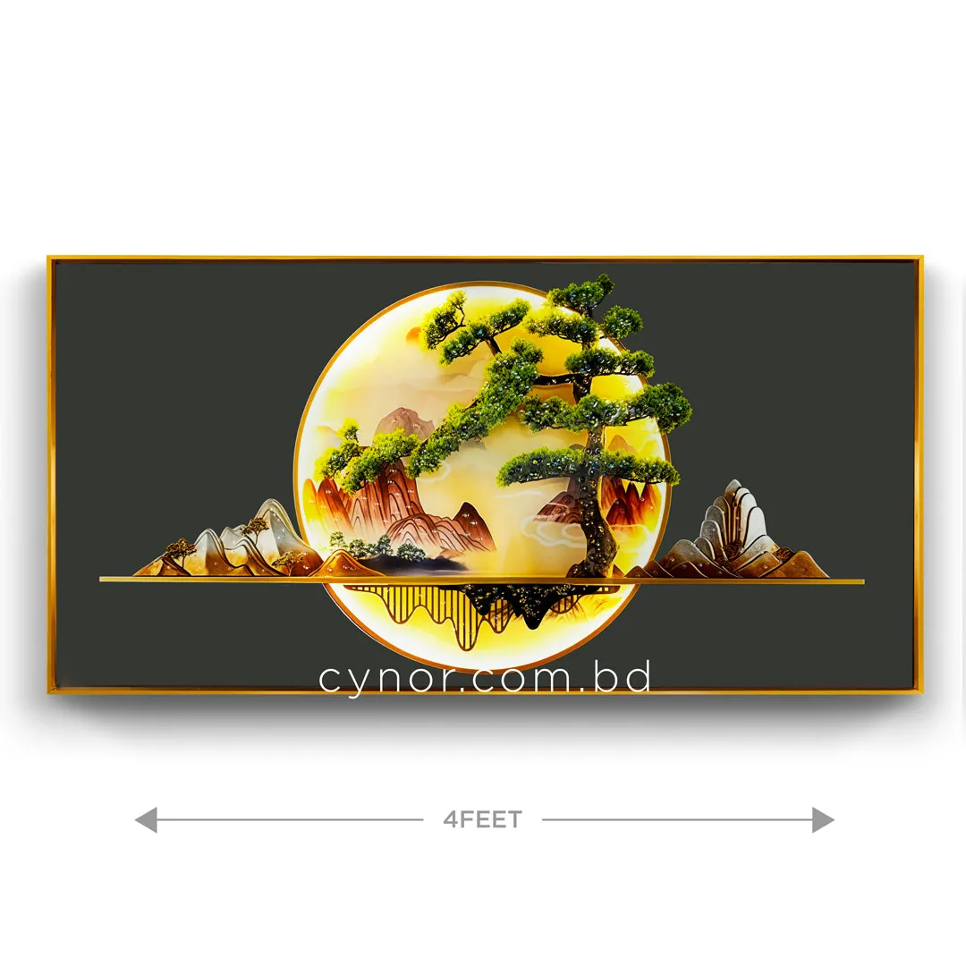 WR680-7-Bonsai Zen Abstract Wall Art with Resin Stone Design and Aluminium Frame (4) WR680-7-Bonsai Zen Abstract Wall Art with Resin Stone Design and Aluminium Frame (4)