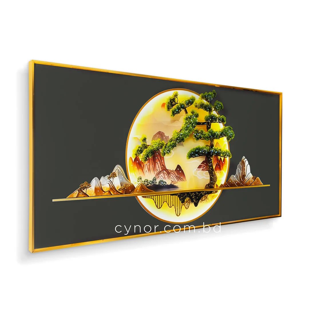 WR680-7-Bonsai Zen Abstract Wall Art with Resin Stone Design and Aluminium Frame (5) WR680-7-Bonsai Zen Abstract Wall Art with Resin Stone Design and Aluminium Frame (5)