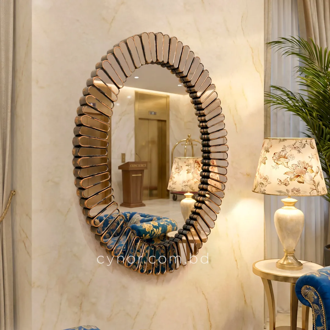 WR726-Antique Golden Sunburst Design Wall Mirror Fiber Frame (1) WR726-Antique Golden Sunburst Design Wall Mirror Fiber Frame (1)