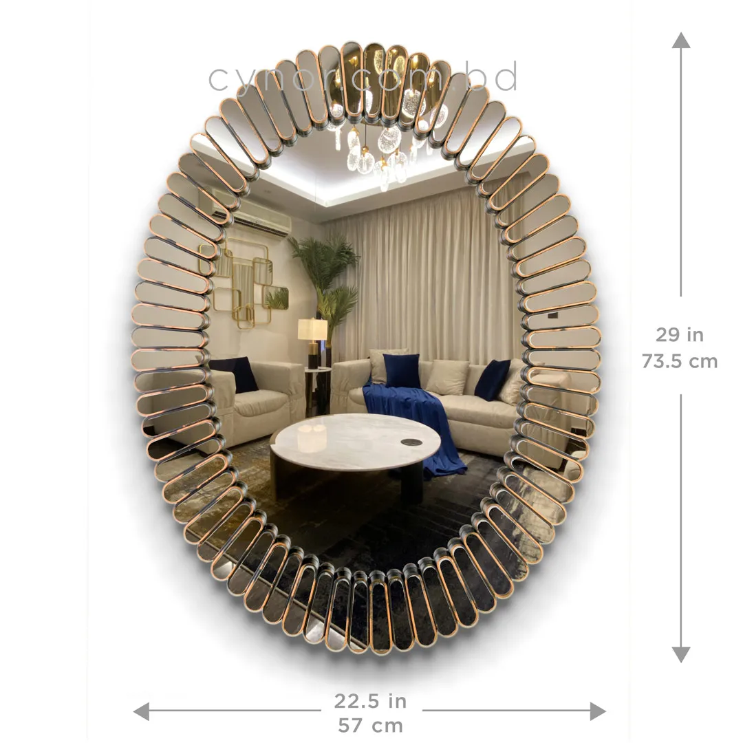 WR726-Antique Golden Sunburst Design Wall Mirror Fiber Frame (3) WR726-Antique Golden Sunburst Design Wall Mirror Fiber Frame (3)
