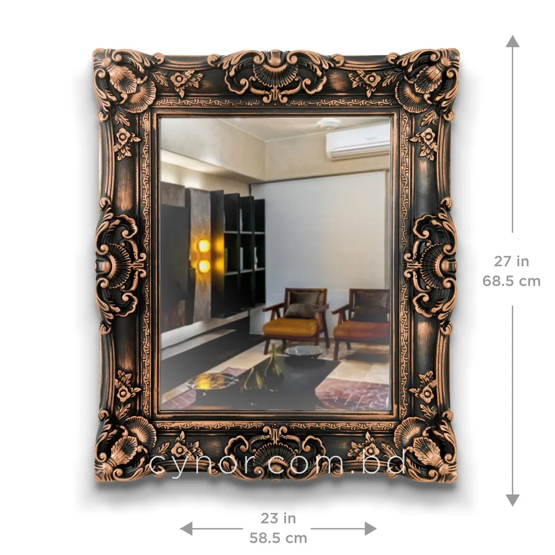 WR727-Antique Bronze Ornate Wall Mirror with Premium Fiber Frame (3) WR727-Antique Bronze Ornate Wall Mirror with Premium Fiber Frame (3)