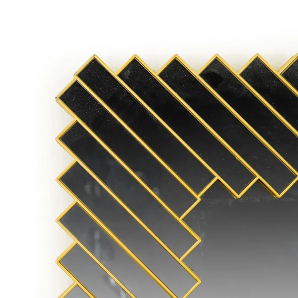 WR728-Luxury Golden Geometric Grid Decorative Wall Mirror Fiber Frame (7)