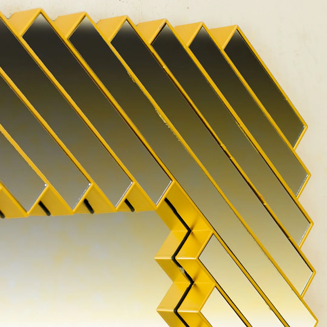 WR728-Luxury Golden Geometric Grid Decorative Wall Mirror Fiber Frame (8) WR728-Luxury Golden Geometric Grid Decorative Wall Mirror Fiber Frame (8)