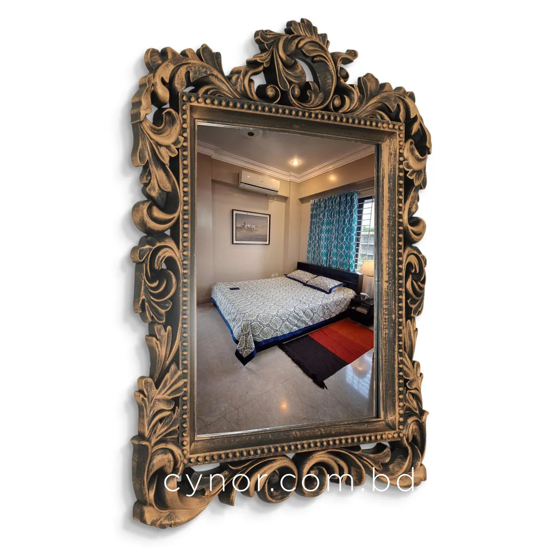 WR729-Antique Ornate Frame Wall Mirror with Premium Fiber Construction (3) WR729-Antique Ornate Frame Wall Mirror with Premium Fiber Construction (3)
