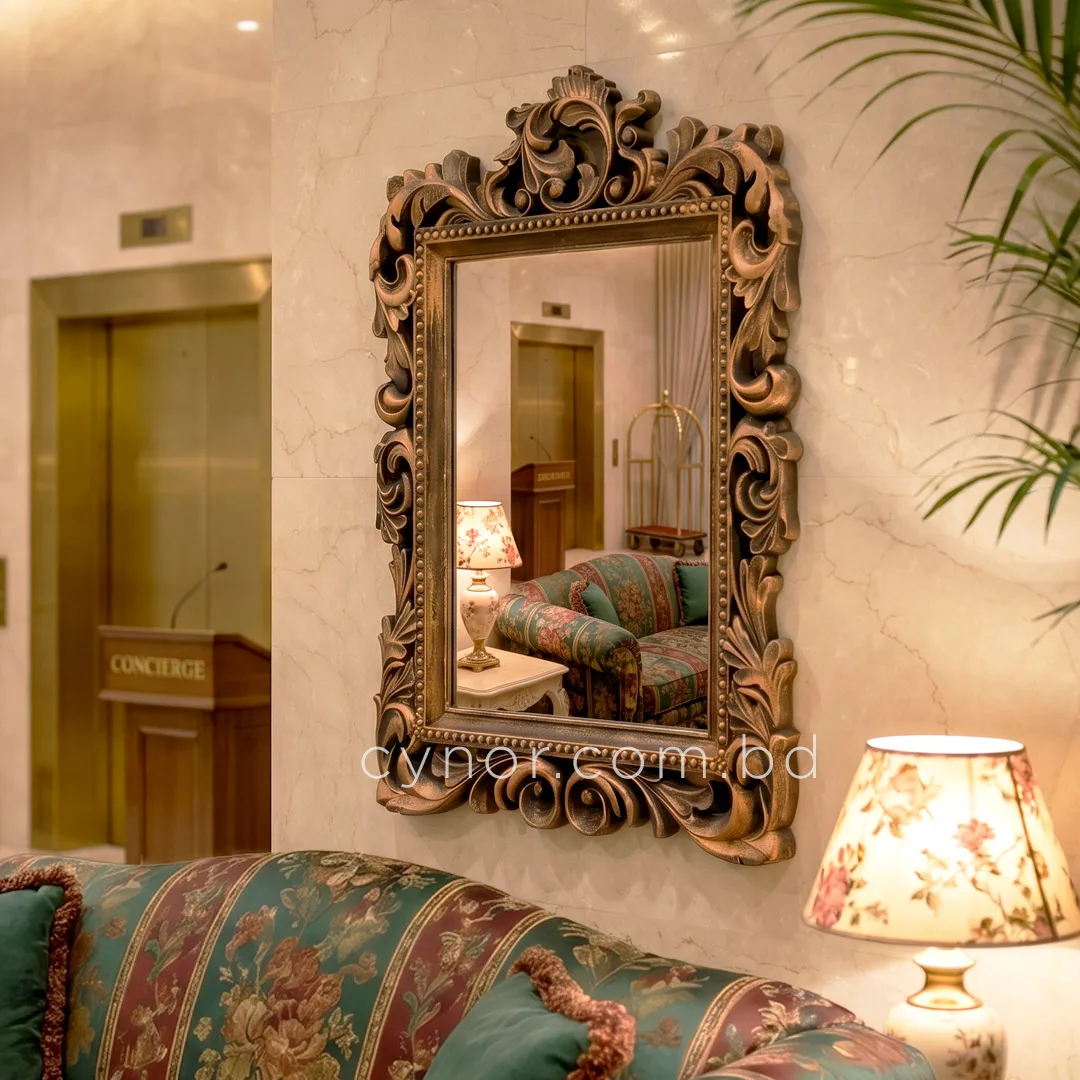 WR729-Antique Ornate Frame Wall Mirror with Premium Fiber Construction (9) WR729-Antique Ornate Frame Wall Mirror with Premium Fiber Construction (9)